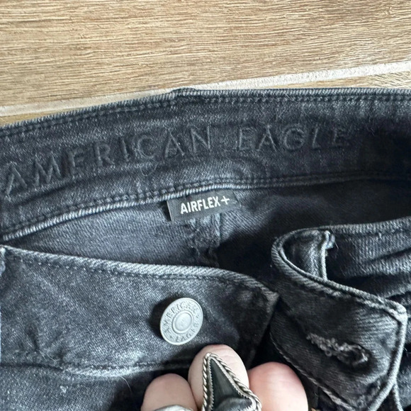 American Eagle AE AirFlex Patched Slim Skinny Straight Jean Style #: 6209 30/30 - Picture 10 of 14